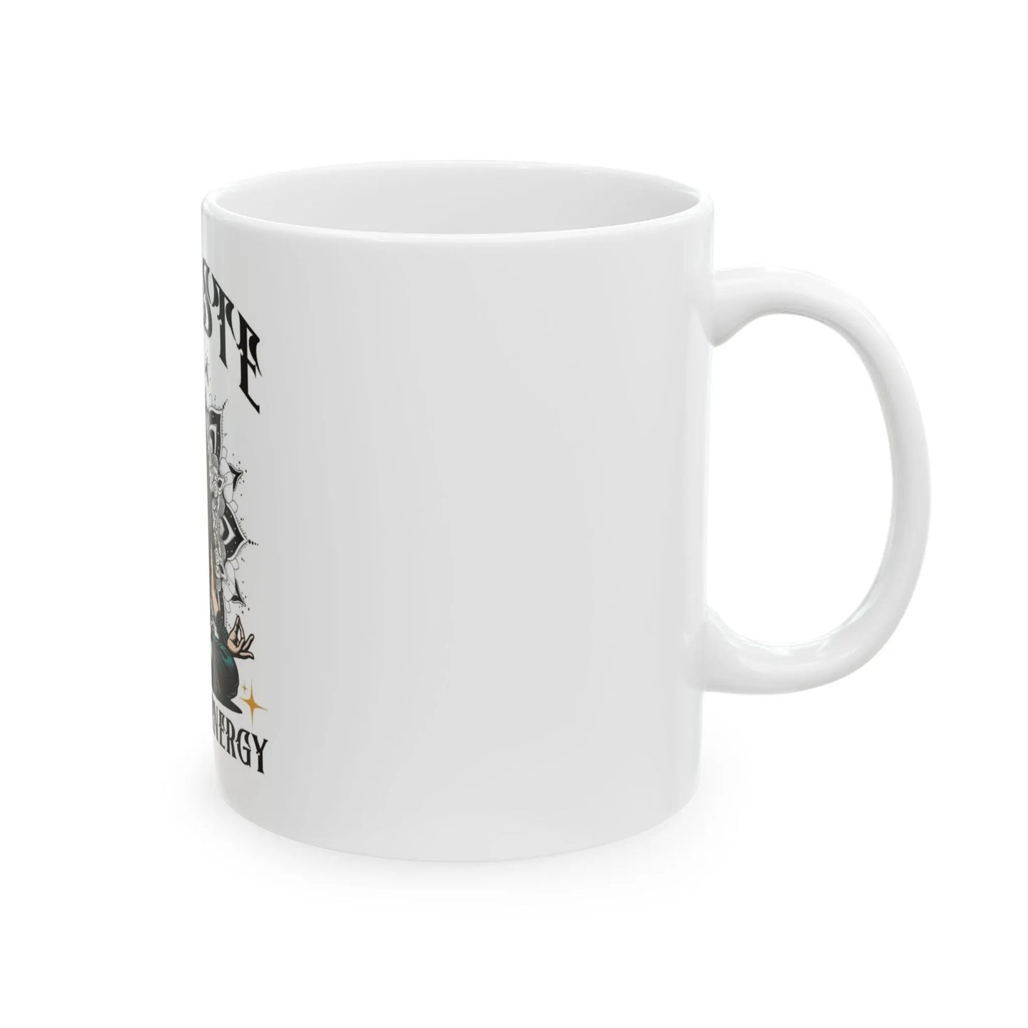 Namaste Positive Energy  Mug — Yoga Meditation Gift (11oz/15oz) Printify  EliteDealsHub  Mug
