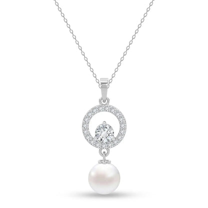 CLARA 925 Sterling Silver Pendant Earrings Chain Bracelet Ring for Women & Girls | Platinum Plated | Gift for Her EliteDealsHub