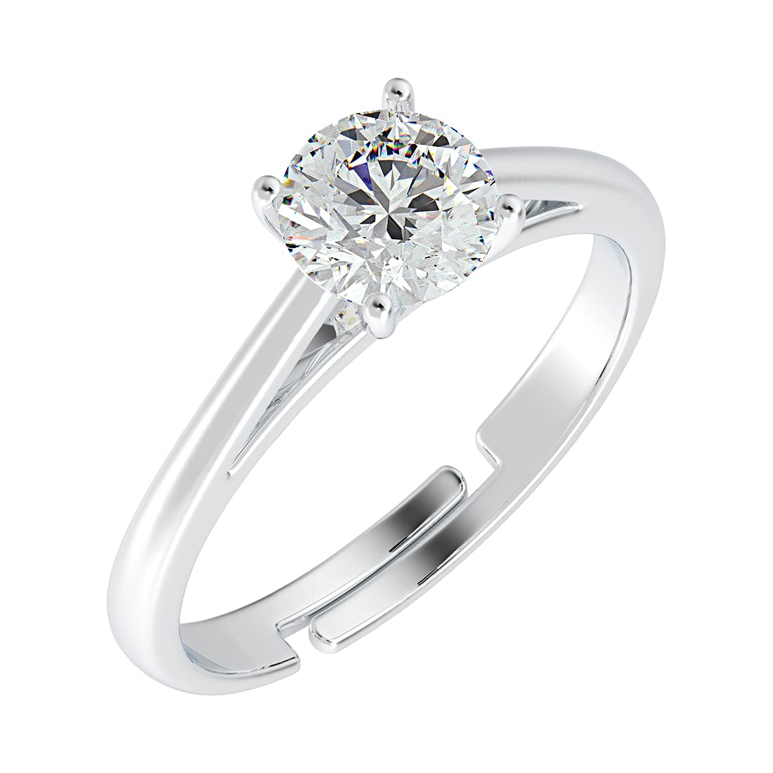 Clara Pure Real 925 Sterling Silver Adjustable Ring Band | Multiple Design Options | Gift for Women and Girls EliteDealsHub