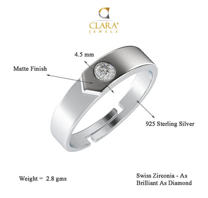 Clara Pure Real 925 Sterling Silver Adjustable Ring Band | Multiple Design Options | Gift for Women and Girls EliteDealsHub