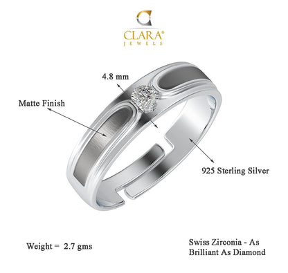 Clara Pure Real 925 Sterling Silver Adjustable Ring Band | Multiple Design Options | Gift for Women and Girls EliteDealsHub