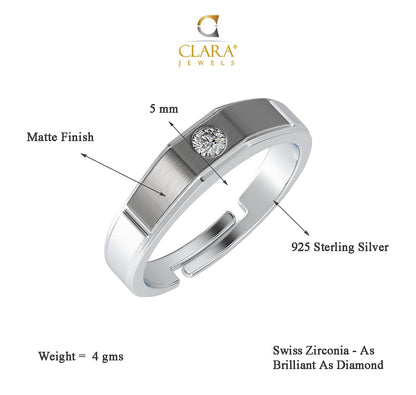 Clara Pure Real 925 Sterling Silver Adjustable Ring Band | Multiple Design Options | Gift for Women and Girls EliteDealsHub