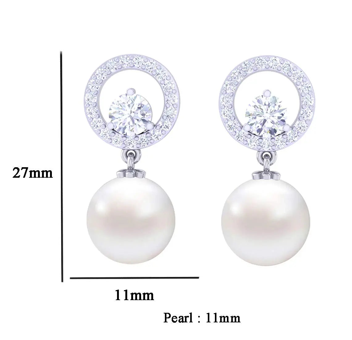 CLARA 925 Sterling Silver Pendant Earrings Chain Bracelet Ring for Women & Girls | Platinum Plated | Gift for Her EliteDealsHub