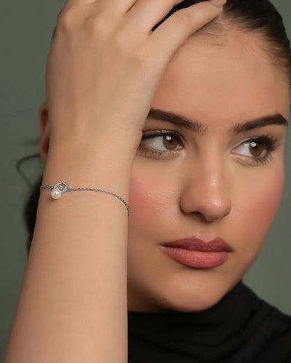 CLARA 925 Sterling Silver Pendant Earrings Chain Bracelet Ring for Women & Girls | Platinum Plated | Gift for Her EliteDealsHub