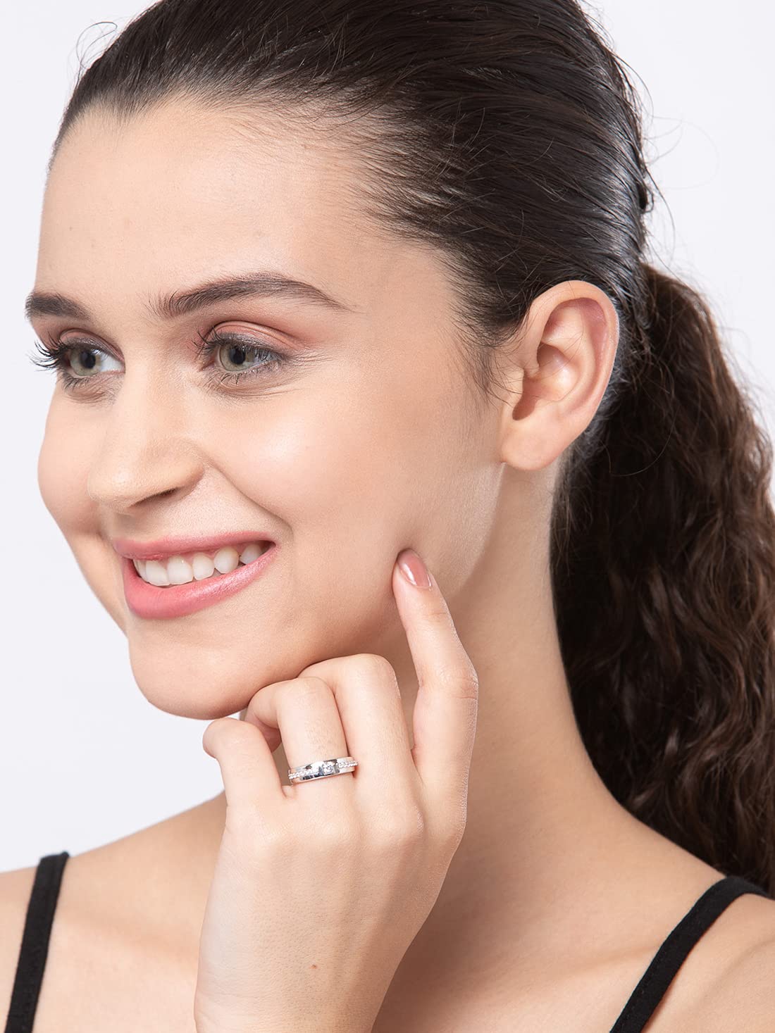 Clara Pure Real 925 Sterling Silver Adjustable Ring Band | Multiple Design Options | Gift for Women and Girls EliteDealsHub