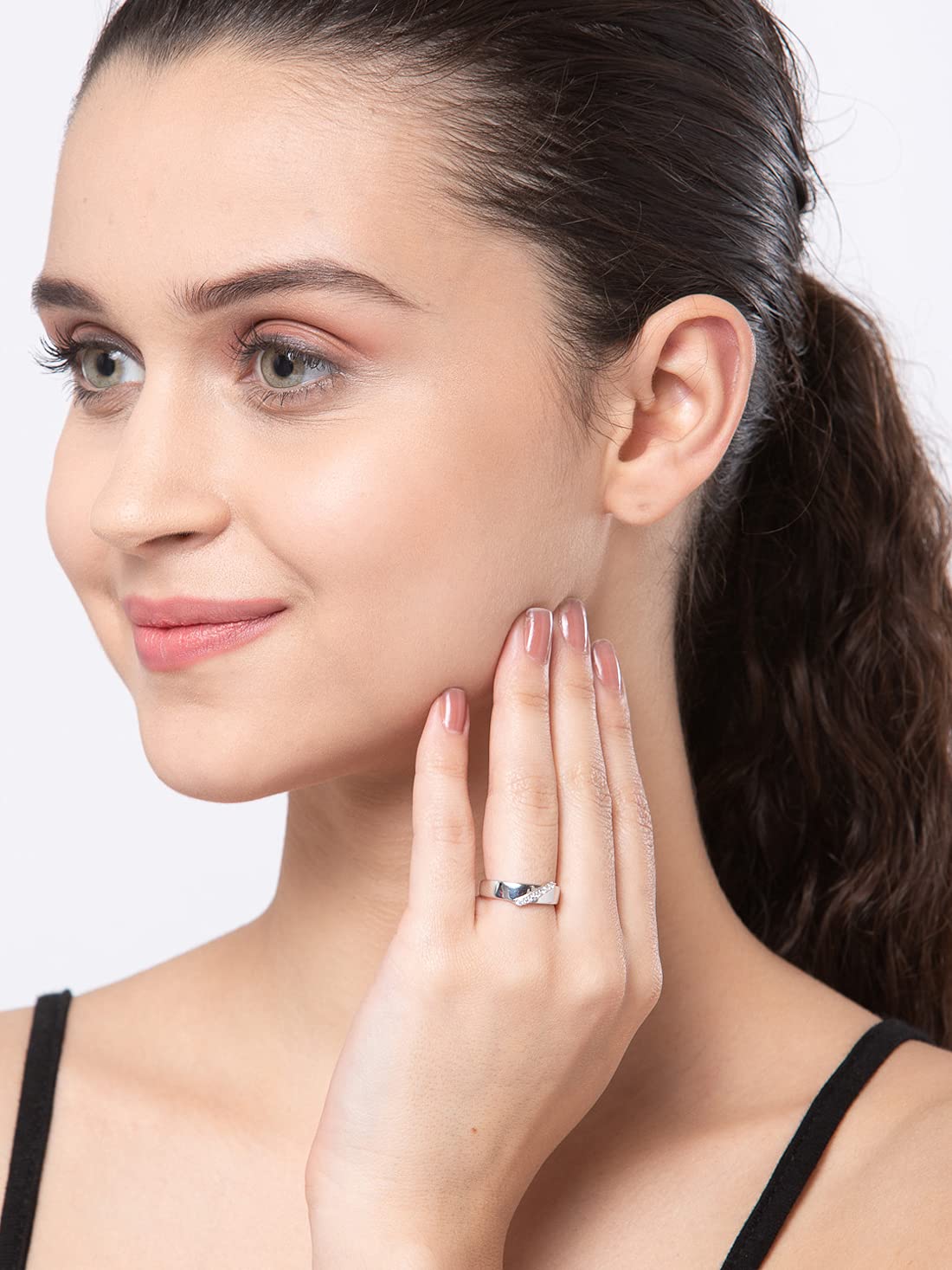 Clara Pure Real 925 Sterling Silver Adjustable Ring Band | Multiple Design Options | Gift for Women and Girls EliteDealsHub