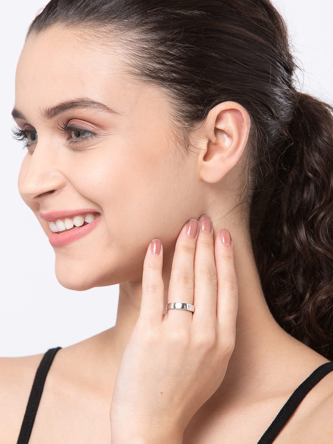 Clara Pure Real 925 Sterling Silver Adjustable Ring Band | Multiple Design Options | Gift for Women and Girls EliteDealsHub