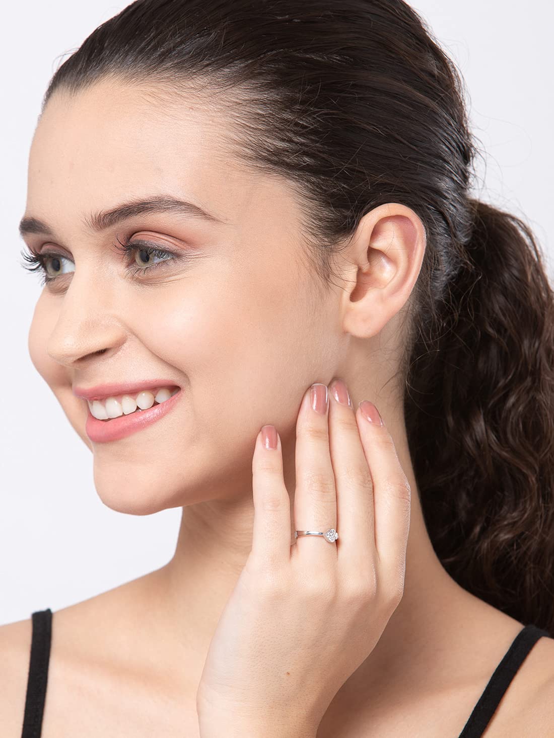 Clara Pure Real 925 Sterling Silver Adjustable Ring Band | Multiple Design Options | Gift for Women and Girls EliteDealsHub