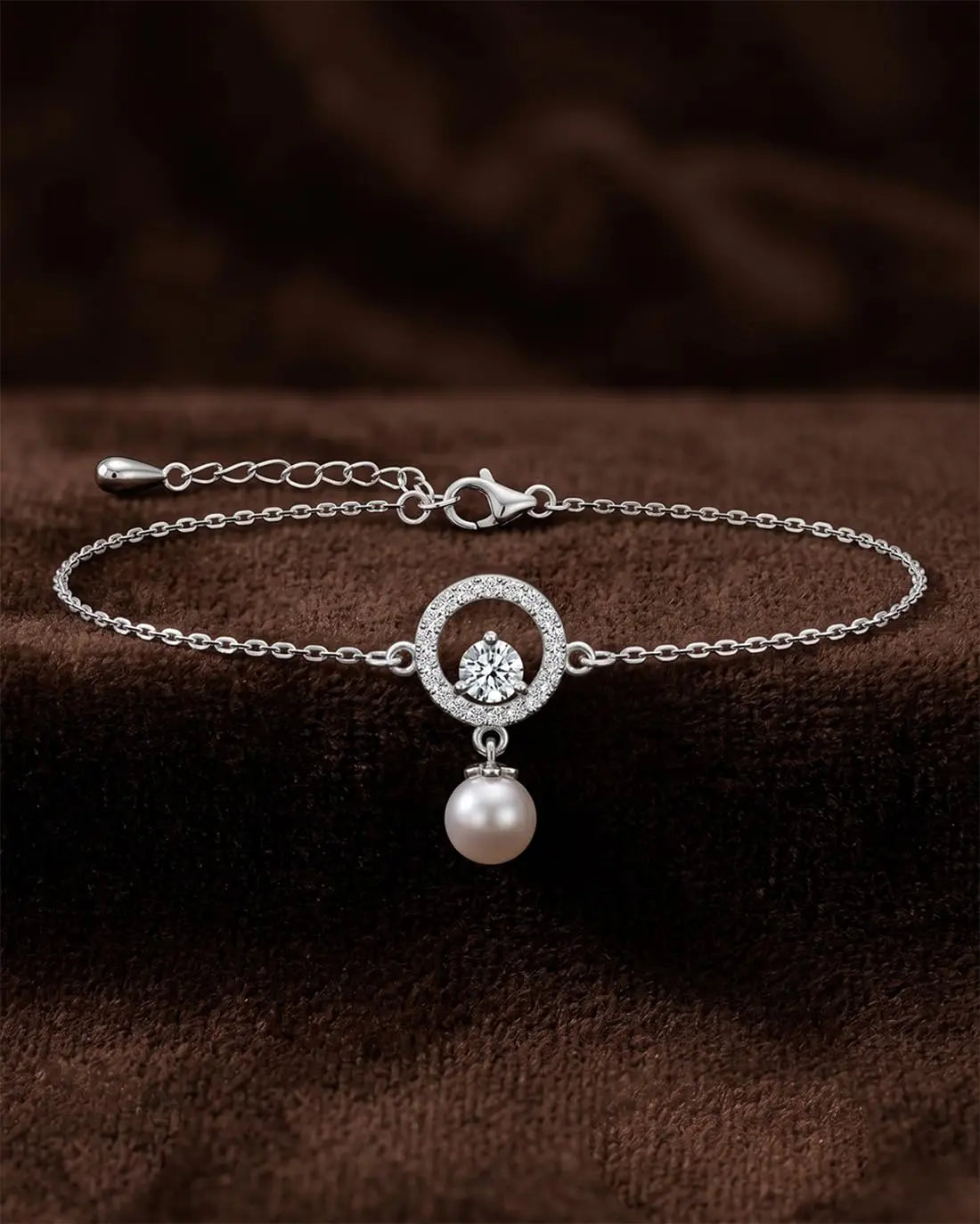 CLARA 925 Sterling Silver Pendant Earrings Chain Bracelet Ring for Women & Girls | Platinum Plated | Gift for Her EliteDealsHub